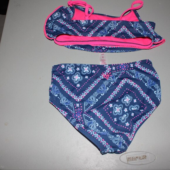 Blue & Pinki 2 Pcs Justice Bikini Swimsuit Size 8 - Picture 6 of 11